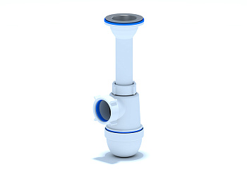 Сифон для мойки АНИ Пласт C0500 1 1/2 дюйма 40 с литым выпуском