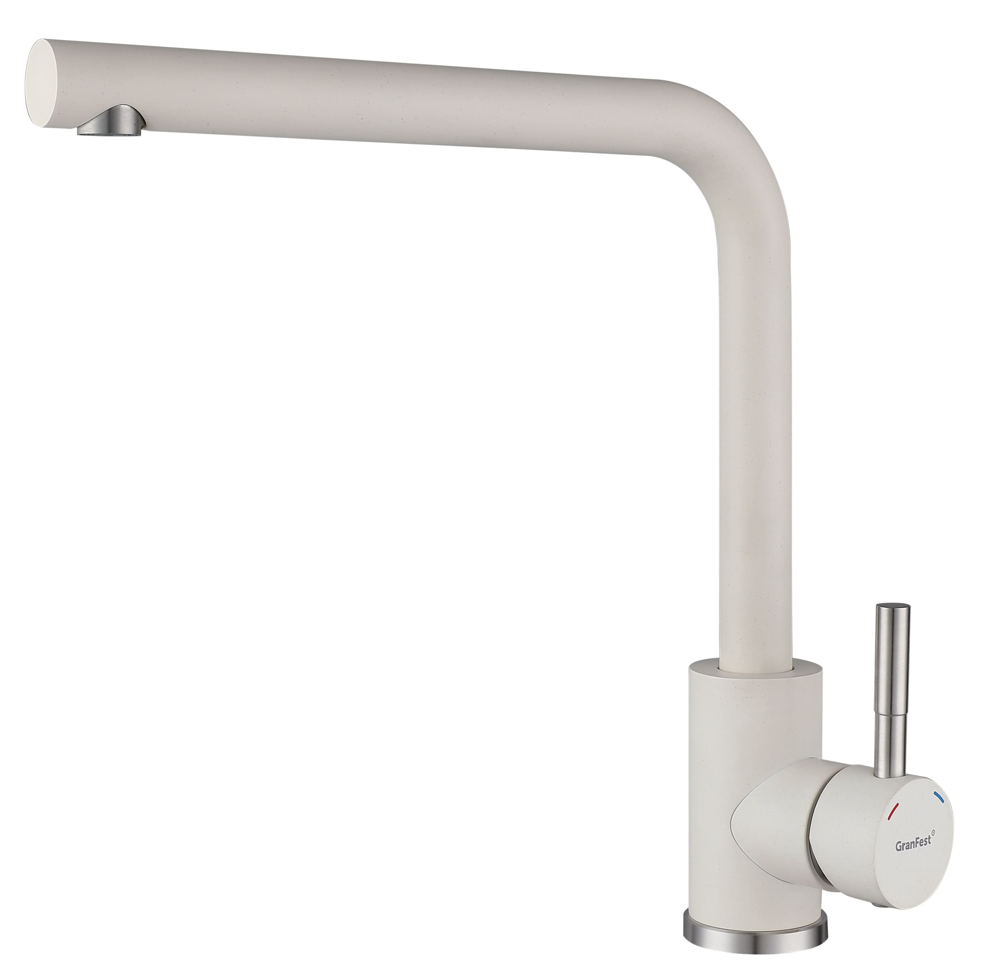 GRANFEST QUARZ Смеситель для кухни Г-обр. D-35мм (песочный)