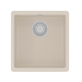 Кухонная мойка Lemark SINARA 400-U подстольного монтажа из кварцгранита, Шампань 