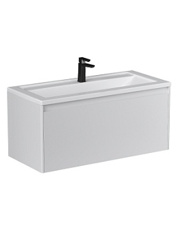 Тумба под раковину VELVEX Klaufs 1000-0-1 (Марио) навесная (белый)
