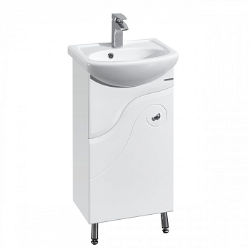 Тумба КОЛИБРИ 45, левая, белая (под раковину АЗОВ 45)