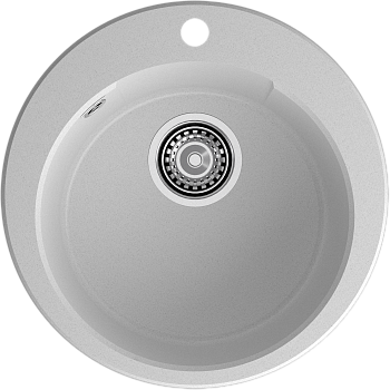 GRANFEST Мойка URBAN 649  1-чаша D-490мм серый арт.GF-UR-
