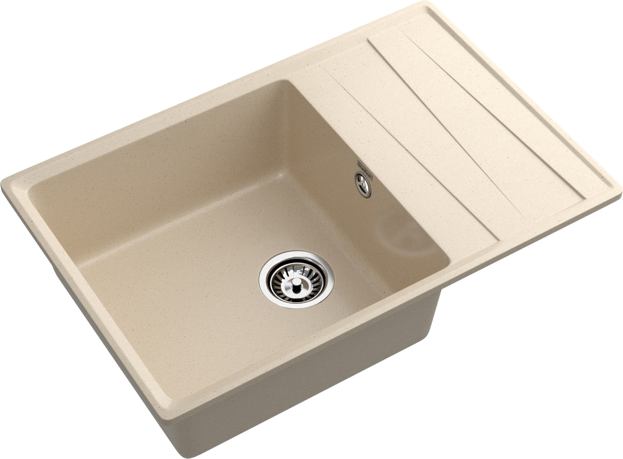 GRANFEST Мойка композит LEVEL , GF-LV-760L, чаша+крыло 760*500, кашемир 