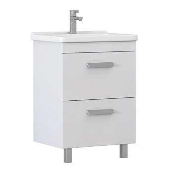 Тумба под раковину VIGO Nova 2-60 напольная белый (tn.NOV.MIR.60.2Y)