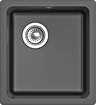 RIVELATO Мойка BERKANA 35 подст.монтаж 1-чаш 415*455 antracite арт.