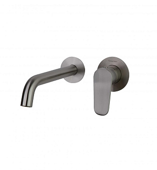 Встраиваемый однорычажный смеситель для раковины на раздельных пластинах 240 мм ALEXIA 362103NC нике