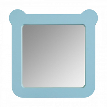 Зеркало КАСПЕР МИШКА, квадратное, голубой матовый