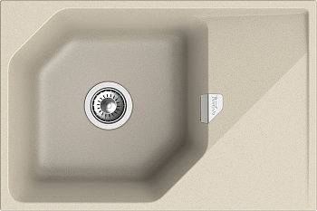 RIVELATO Мойка LOCUS 75  1-чаш 750*500 beige scuro арт.