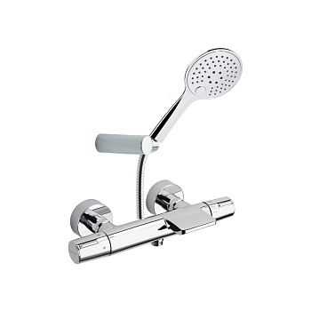 Термостатический смеситель для ванны наружнего монтажа с душевым комплектом TZAR 343901TR