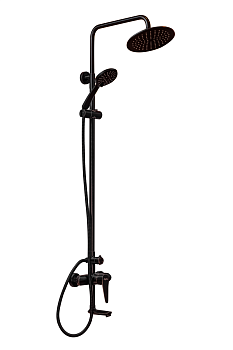 Душевая система ПСМ-ПРОФСАН STEEL PSM-301-8 тип См-ВДшОРНТрА Черный-бронза