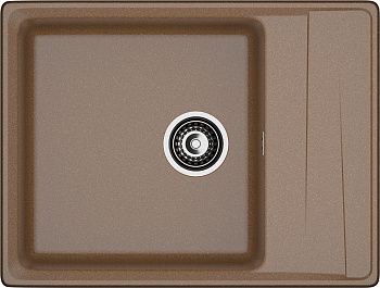 GRANFEST Мойка композит LEVEL, GF-LV-660L, чаша+крыло 660*500, терракот