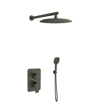 Встраиваемый термостатический смеситель для душа на 3 выхода RS SMART 85T301SGR графит