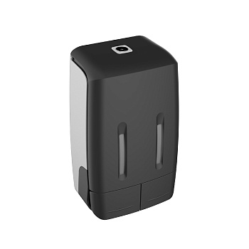 Дозатор для жидкого мыла настенный двойной FIXSEN HOTEL 400мл+400мл пластик черный (FX-31012K-2)