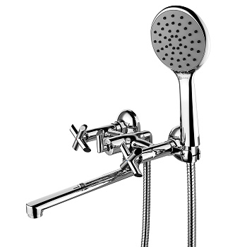 Practica Смеситель для ванны с плоским повортным изливом 200мм, хром, LM, LM7513C