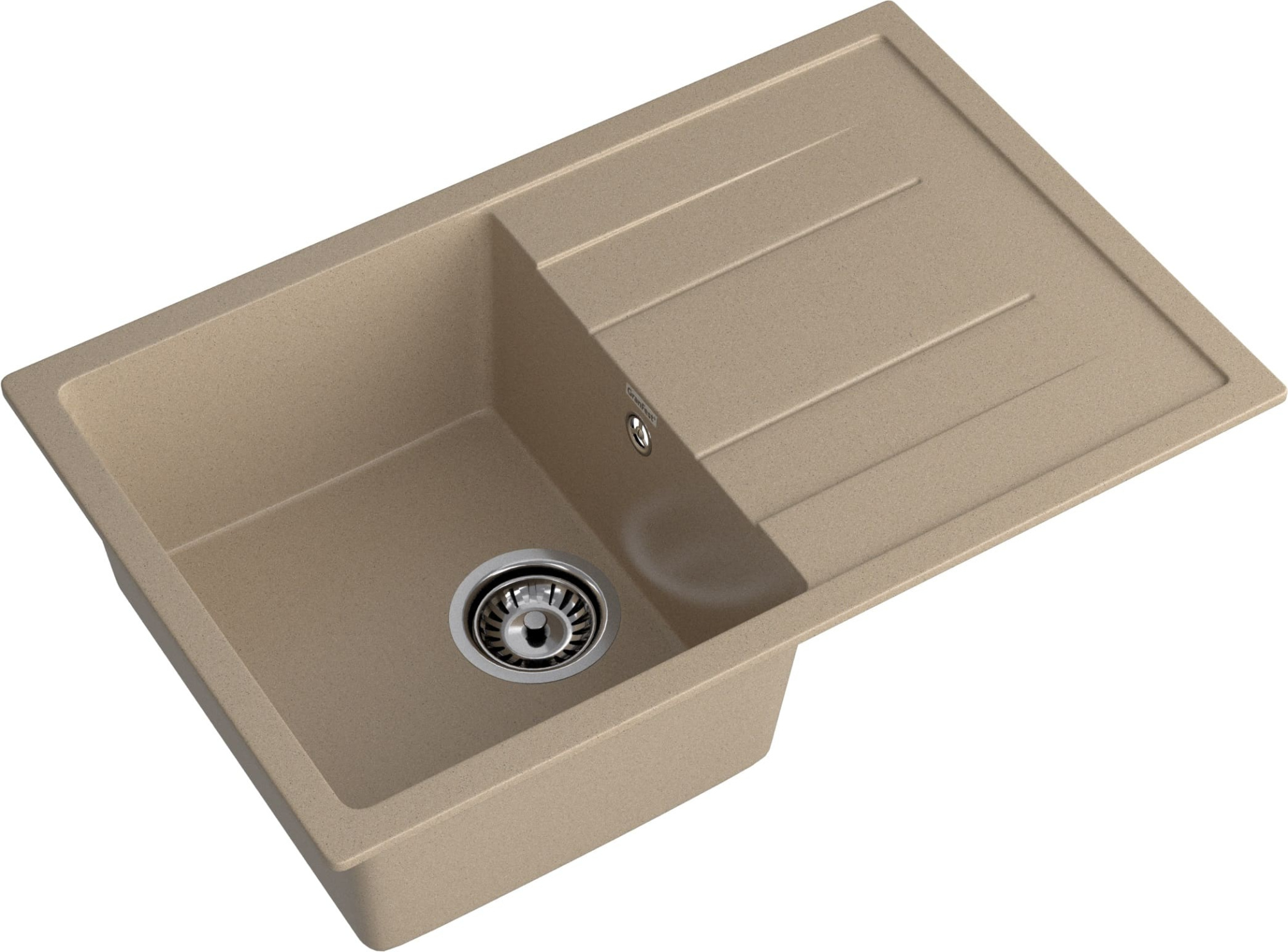 GRANFEST Мойка композит QUADRO GF-Q--780L  чаша с крылом 780*500 мм  песок арт.GF-