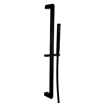 Душевая штанга с душевым комплектом 776001KNM матовый черный