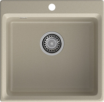 GRANFEST Мойка композит LEVEL, GF-LV-510, чаша 510*500, топаз