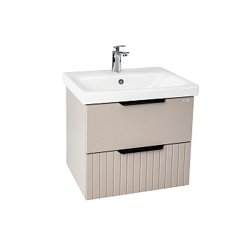 Тумба под раковину VIANT СИЦИЛИЯ 60 подвесная капучино (VSIC60MDCAP-T2YP)