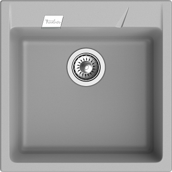 RIVELATO Мойка RAUM 50  1-чаша 500*510мм grigio metallizzato арт.