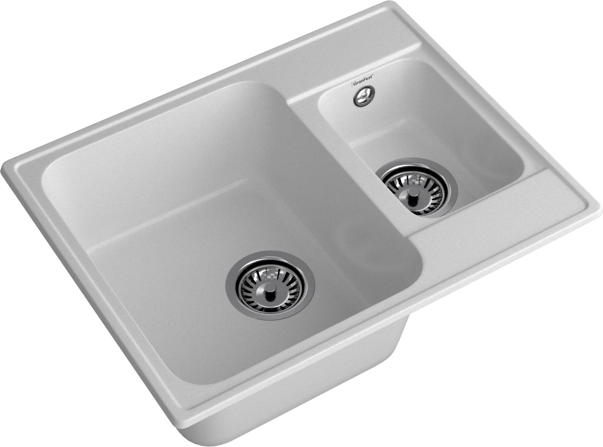 GranFest QUARZ (ECO-09) Мойка 1.5-чаш. 620*480 (серый)