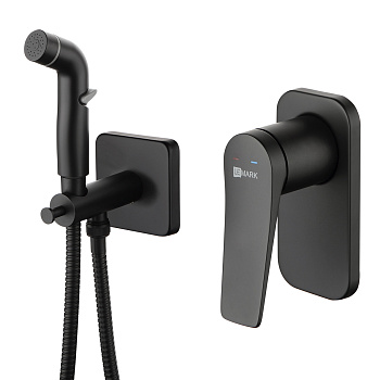 Bronx Смеситель для биде, без излива встраивамемый гигиен.душ,р/ОД, черный, LM, LM3719BL