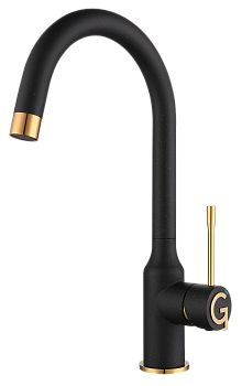 Смеситель для кухни RIVELATO Garda черный золото (1923502 nero oro)