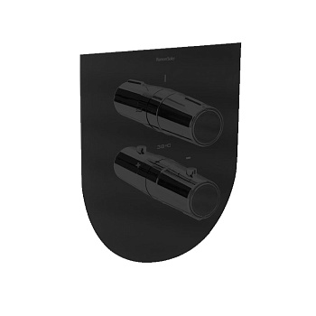 Встраиваемый термостатический смеситель для душа TZAR 342411SNM матовый черный на 1 выход