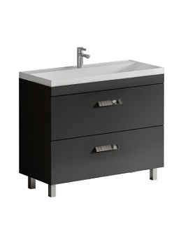 Тумба под раковину VELVEX Orlando 1000-0-2 (Classica) графит