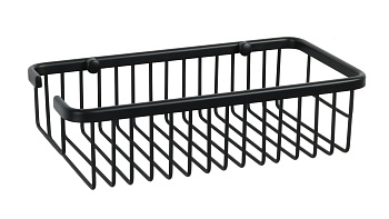 Полка прямоугольная одноэтажная FIXSEN HOTEL черная (FX-31050A)