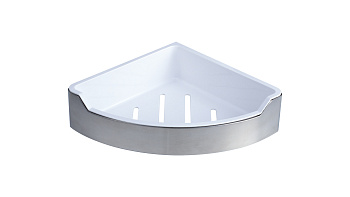 Полка угловая одноэтажная с пластиковой вставкой FIXSEN HOTEL (FX-31003D)