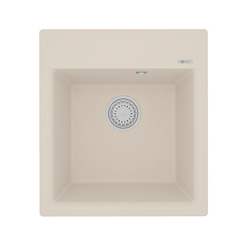 Кухонная мойка Lemark HANKA 450 врезная прямоугольная из кварцгранита, Шампань 