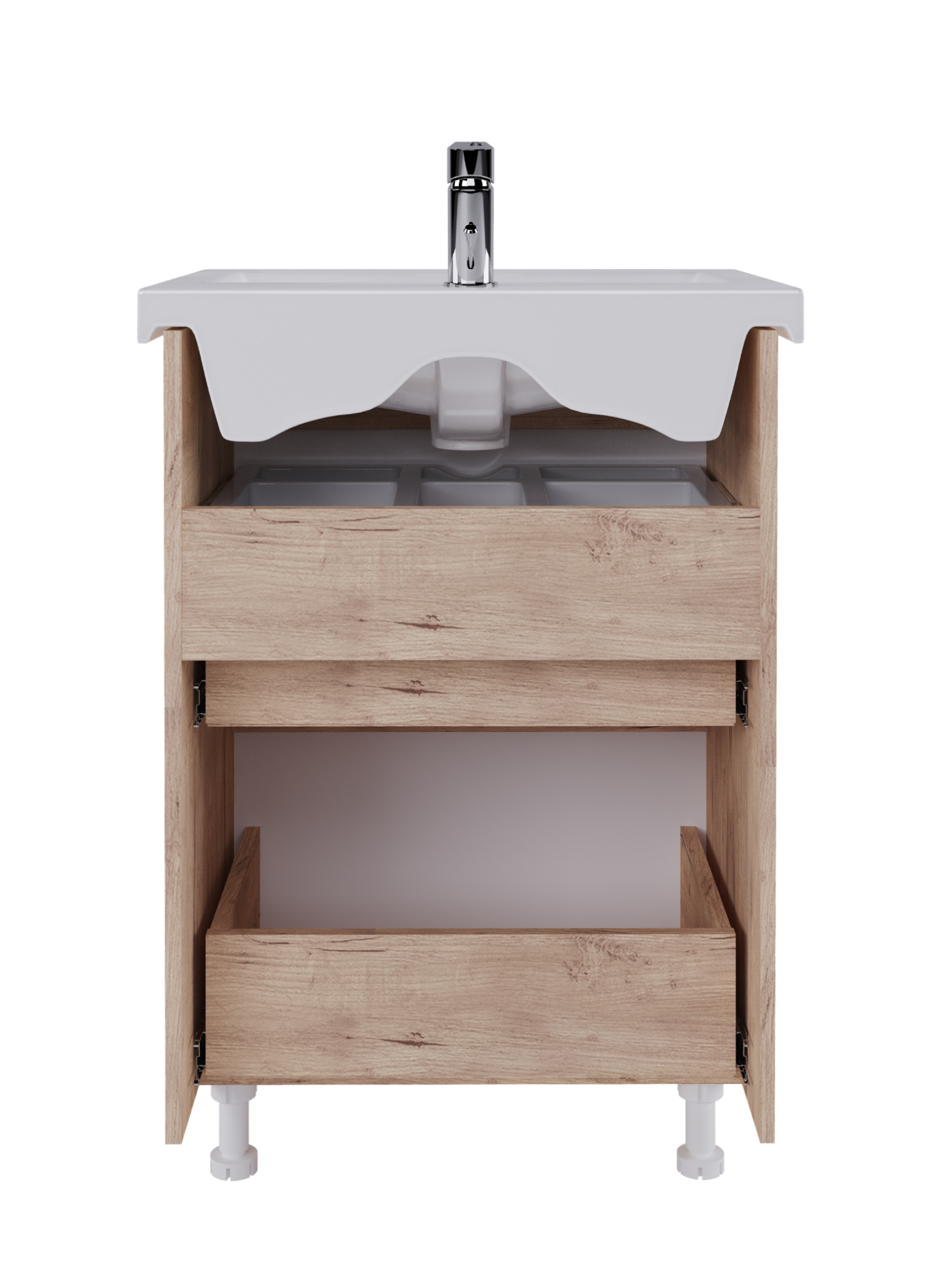 Тумба под раковину VIGO Wave 60 напольная 358 дуб золотой