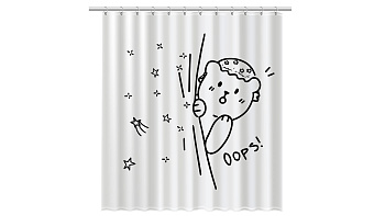 Шторка для ванной Fixsen Teddy Oops FX-2505