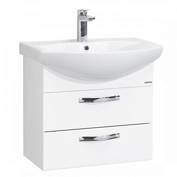 Тумба АРИЯ 50 М, подвесная, белая (под раковину СМАЙЛ 50)