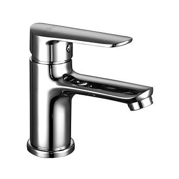 RS32 Смеситель для раковины, монолит.излив 101мм, р/ОД, хром, ROS, RS32-11