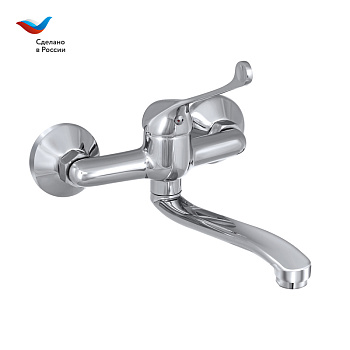 Смеситель для кухни СЛАВЕН Хирург СЛ-ОД-Х24 с локтевым управлением хром