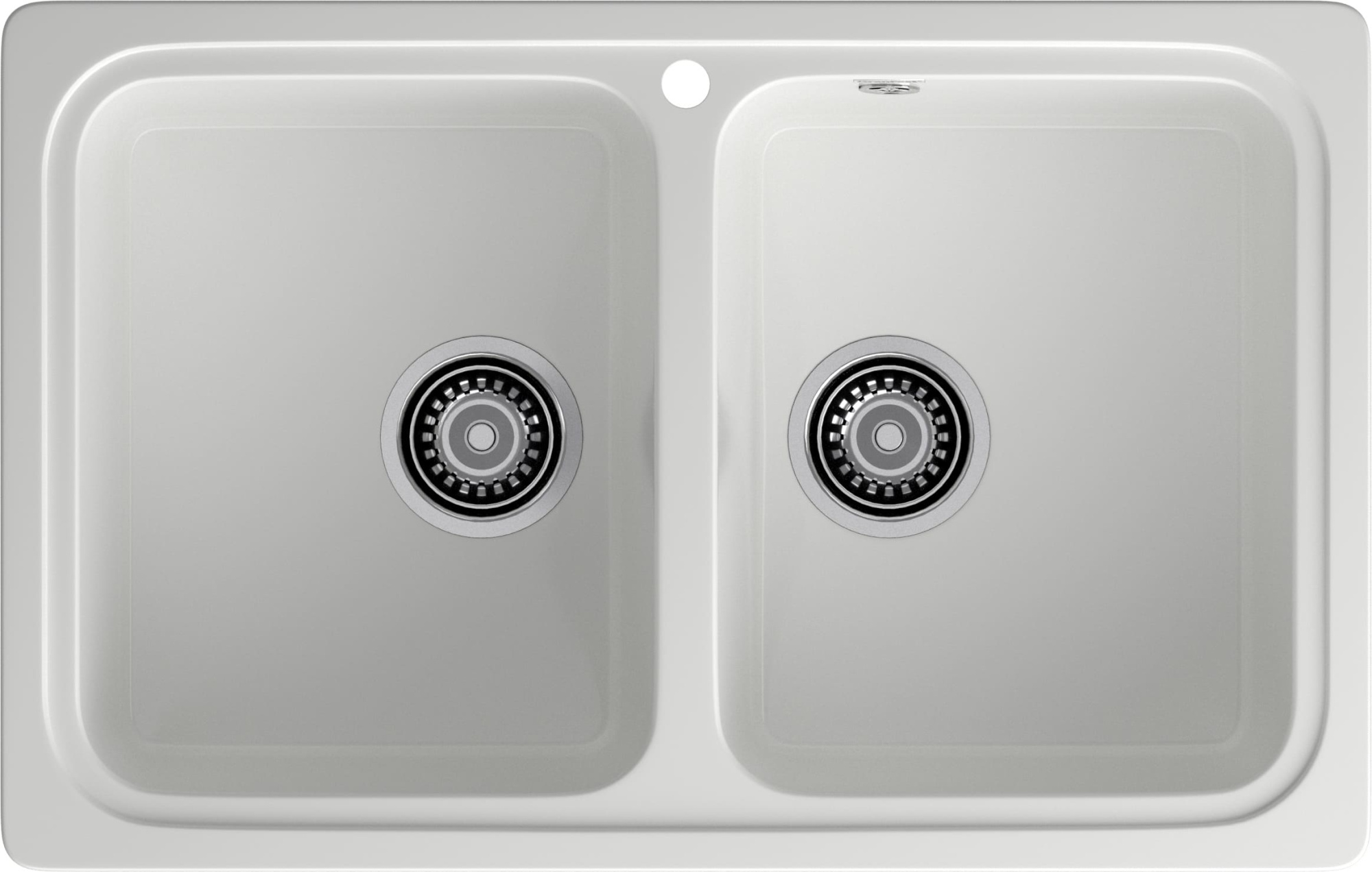 GRANFEST Мойка композит STANDART GF-S--780K  2 чаши 780*510 мм  иней арт.GF-