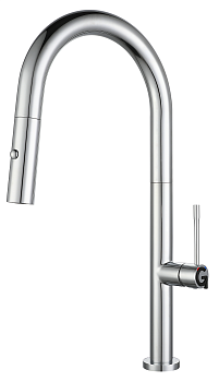 Смеситель для кухни RIVELATO Asti с выдвижной лейкой хром (3972500 cromo)