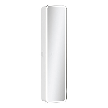 Пенал EQUIL зеркальный EQUIL Soldi LED 40 подвесной белый софт