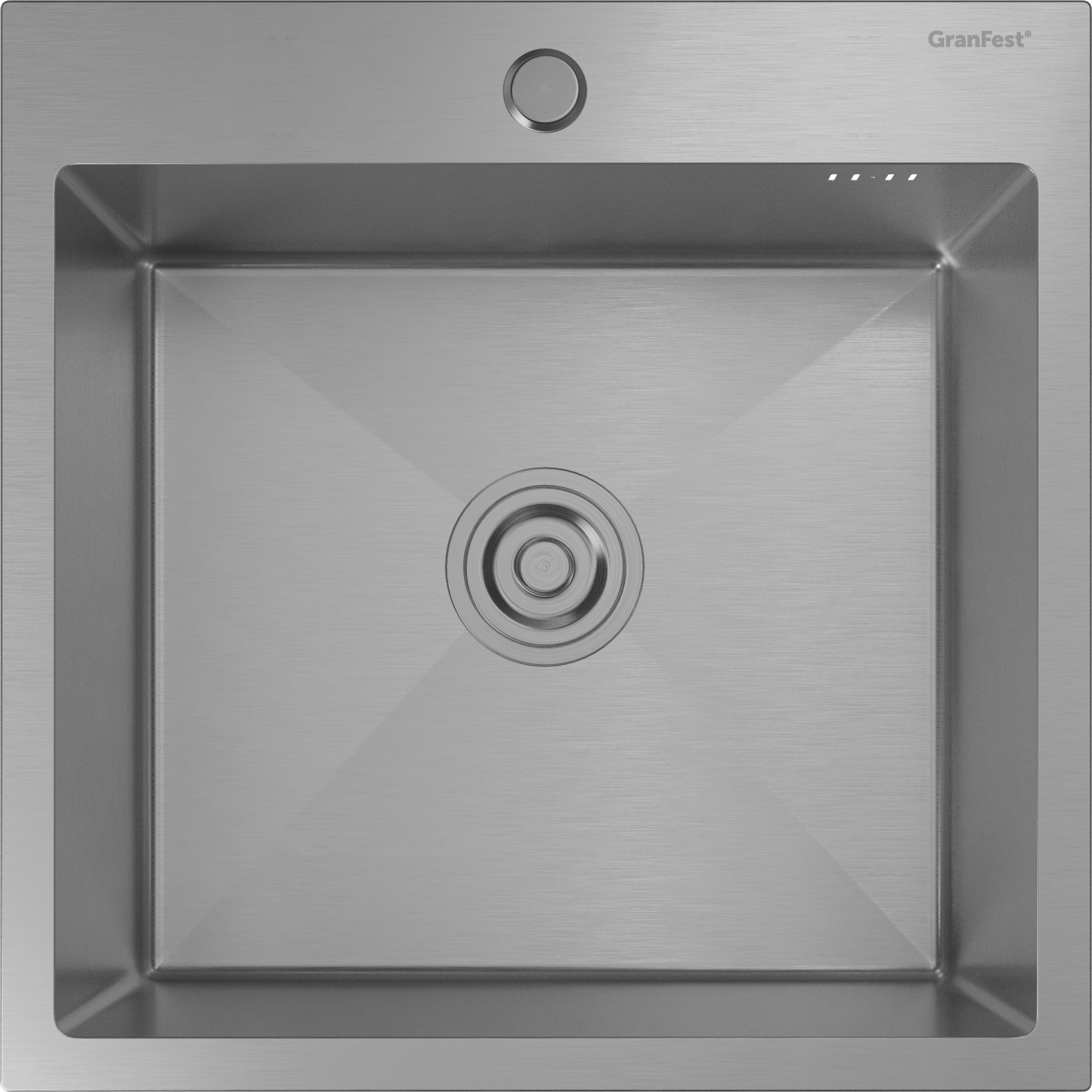 GranFest METAL (5050) Мойка нерж.1 чаша 500*500*215 мм 