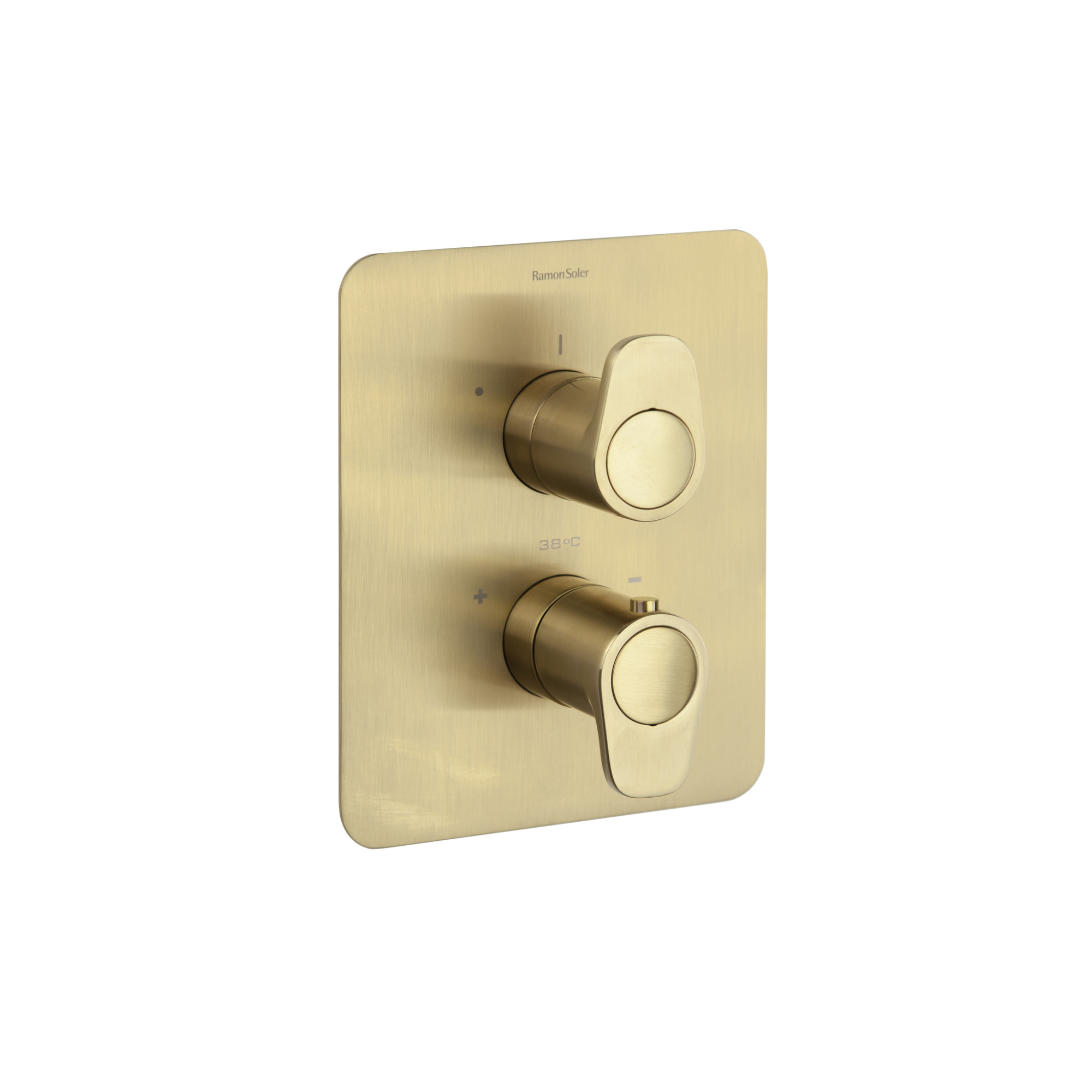 Встраиваемый термостатический смеситель для душа ALEXIA 362411SOC золото брашированное на 1 выход