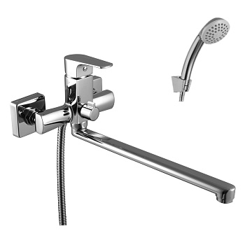 Plus_Factor Смеситель для ванны, плоск.пов.излив 300мм, р/ОД, хром, LM, LM1651C