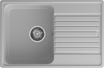 GranFest QUARZ (ECO-78) Мойка чаша+кр 740*480 (серый)