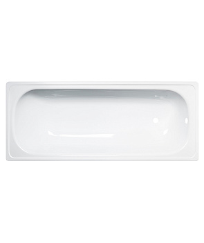 ANTIKA Ванна стальная 130x70x40 cм. с опорной подставкой, с рантом, белая орхидея, ВИЗ