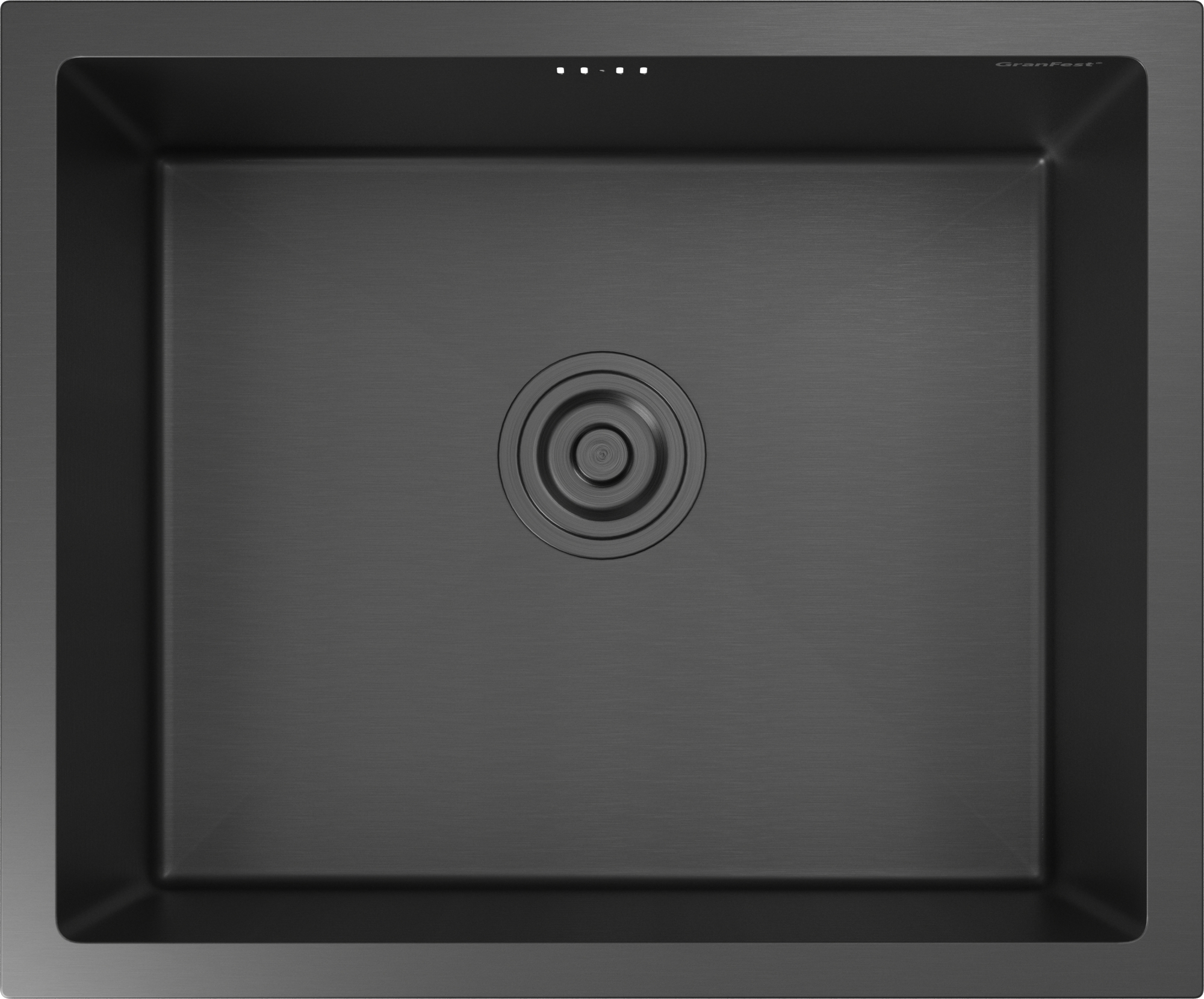 GranFest METAL (5344) Мойка PVD ГРАФИТ.1 чаша 530*440*215 мм 