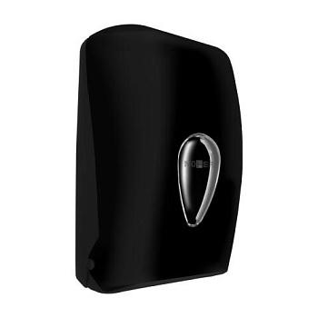 Диспенсер для листовой туалетной бумаги из ABS пластика черный