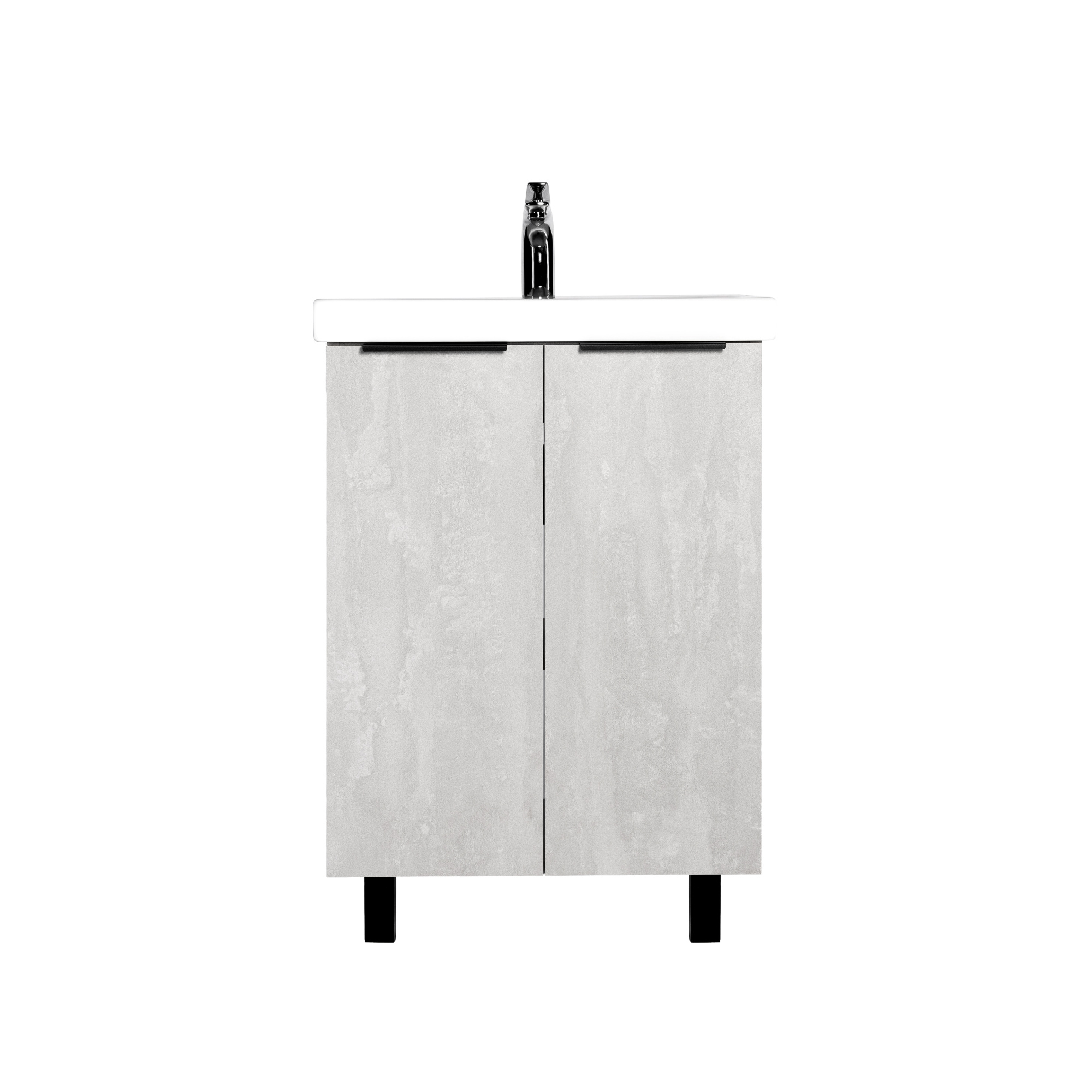 Тумба под раковину VIANT БЕРЛИН 60 напольная цемент (VBER60MDC-T2ST)