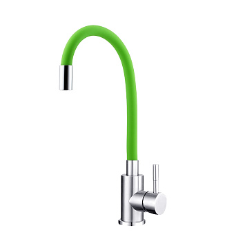 Смеситель для кухни TSARSBERG TSB-114-SA004 гибкий излив САЛАТОВЫЙ тип См-МОЦБА