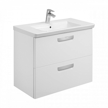 GAP Тумба под раковину GAP 80, белый глянец, ROCA