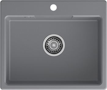 GRANFEST Мойка URBAN 658  1-чаша 580*490мм темно-серый арт.GF-UR-